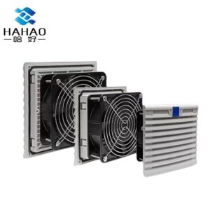 220V Shutter Window Cabinet Fan for Ventilation and Heat Dissipation Electrical Control Dustproof with Square Hole Filter