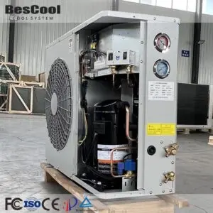 2HP-6HP Refrigeration 220V/380V Heat Exchange Parts Cold Freezer Storage Room Multiple Compressors L Type Box Condensing Unit