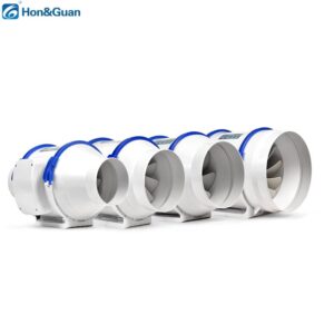 4 Inch Light Weight Big Airflow Mixed-flow Inline Duct Fan 220-240V Custom Made