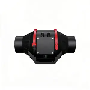 4" Super Silent Plastic Inline Duct Fan With Wind Speed Control Knob and Delay Knob for Industrial Facilities