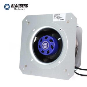 Blauberg 220mm Diameter Radial Ec Fan IP55 Class with 168W Power Output Plastic Blade OEM Support for Ceiling Mounting