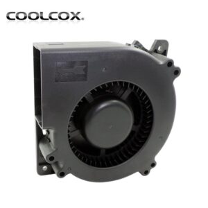 CoolCox 120mm Brushless Electric Blower Fan 5V 12V 24V Cooling Air Cooler for Smart Fireplace Equipments ODM OEM DC Plastic