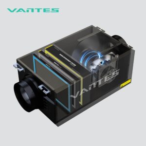 High Efficiency Ceiling-mounted Silent Unidirectional Flow Fresh air Ventilation Fan Ventilation System With LCD Remote