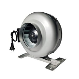 Kironmotor 150mm Metal Circular Duct in Line Fan Round Centrifugal in Line Duct Fan