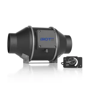 12 Inch DC Inline Duct Fan 220V Mixed Flow Fans for Restaurant Use OEM Customizable for Duct Boosting