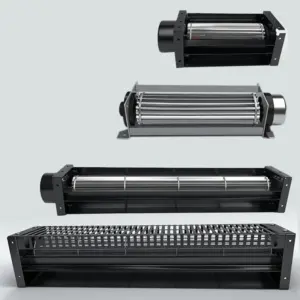 30 40 50 60 65mm DC24V/12V Aluminum Cross-flow Fan for Split Air Conditioning IP65 Waterproof DC Brushless Motor Ball Bearing