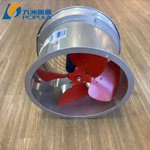 Electric OEM AC Motor 100% Copper Winding Wall-Mounted Axial Fan for Kitchen Greenhouse Cold Room Ventilation-Low Noise 220/380V