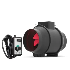 4 5 6 8 10 12 Inches Axial Duct Fan Suitable for Garden Farming Slide&ball Bearing Motor Silent Fans Black&red Color