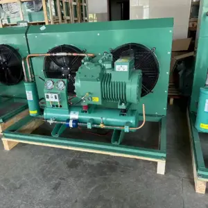 50Hz 60Hz 220V 380V R404A R22 5HP Semi-Hermetic Compressor Condensing Unit Pump Motor Automatic Energy Saving for Cold Room
