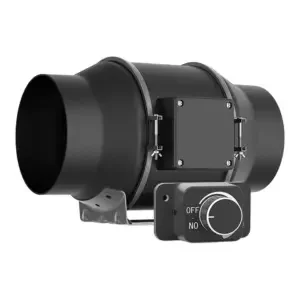 6-Inch Smart Control Infinity Ventilation Hydroponic Duct Exhaust Fan with Temperature Humidity Controller 220V OEM Customizable