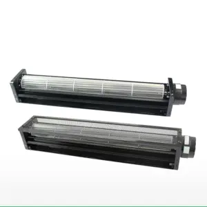 60mm AC Brushless Motor 12V/24V/48V Aluminum Blade Cross-Flow Cooling Fan with Ball Bearing for Split Air Conditioning ODM OEM