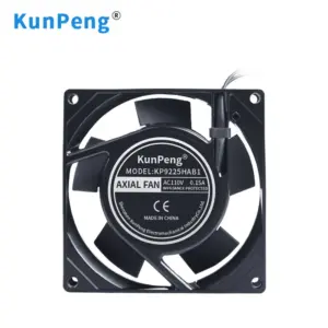 92x92x25mm 92mm Ventilation Fans Plastic Impeller Ball Bearing 9225 120V 230V Cabinet AC Axial Flow Cooling Fan