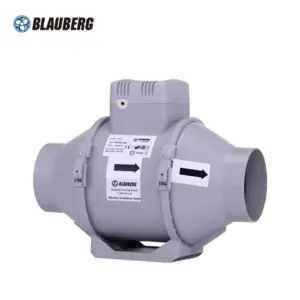 Blauberg 6 Inch 160mm External Rotor AC Industrial Duct Fan Electric Power IP44 2 Years Warranty Flow Blower Fan for Restaurant