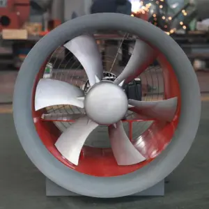 Energy Saving Low Noise High-Temperature Axial Flow Fan Stainless Steel Blades Ball Bearing for Greenhouse Ventilation Electric
