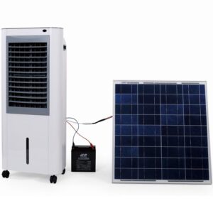 Energy Saving Solar Air Cooler 35W Strong Airflow Desert Solar Air Humidifying Cooler