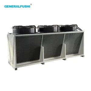 GENERALFUSHI Dry Cooler with EC Fan or AC Fan Outdoor Heat Exchanger Industrial Cooling System High-Efficiency Air Cooled V Type