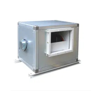HVAC Galvanized Mild Steel Double Skin Inlet Duct Cabinet Inline Box Type Kitchen Exhaust Ventilation Centrifugal Fans