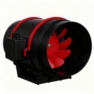 High Air Flow Extractor Fan 8 in With Wind Speed Control Knob and Delay Knob for Automotive Workshops