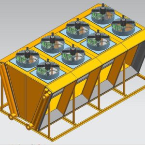 High-Efficiency Hash Algorithm Cooling System Dry Cooler for ASIC Miners/Hash Rigs