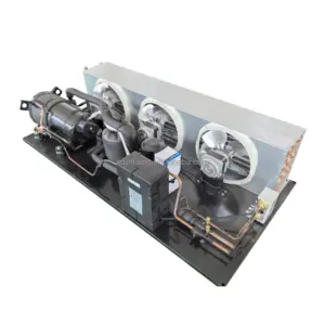 Indoor Condensing Unit with Horizontal Compressor for Commercial Supermarket Display Freezer Chiller Refrigeration