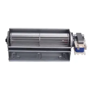 Industrial Cross Flow Fan AC/DC Motor Aluminum Blower for Oven Cooling Fireplace Ventilation OEM Supply