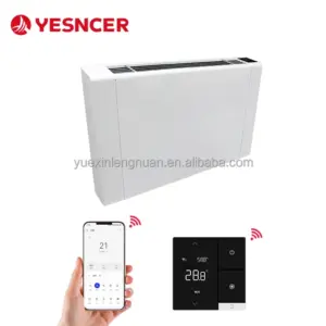 OEM 220V Hydronic Slim Exposed Fan Coil Floor Standing/wall Mounted Fcu Fan Coil Unit for Household Heating and Cooling