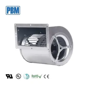 PBM OEM Customizable Dual Inlet Centrifugal Fan Blower 180mm Stainless Steel Impeller 230VAC Ventilation 48V Options Made China