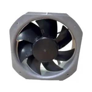 Steel Impeller BLDC 225mm Square Axial Flow Fan with Speed Control for Air Ventilation