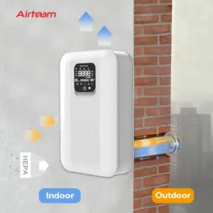 Wall Mounted Heat Energy Recovery Ventilator 120m3/h Fresh Air Ventilation ERV Recovery Ductless ERV