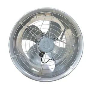 ZF-02 400mm Direct Drive Axial Flow Fan 300W 1400RPM 50Hz Solar/Electric Powered Air Circulator for Industrial Ventilation