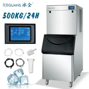 BSF-1000 500KG /24H Clear Ice Machines Cube Ice Maker for Commercial