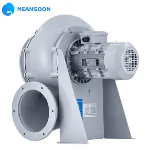 MPCF-200-F2T-FL Corrosion Resistant Radial Fan Blower PP Plastic Duct Mount with Flange