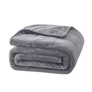 High Quality Custom Soft Quilted Glass Beads Weighted Blanket OEM Premium Home Use Woven Cotton Polyester Heated Travel Cheap