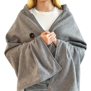 Multiple Usages Plush Heated Blanket Shawl Heating Shawl for Winter Indoor Outdoor