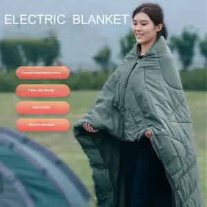 Mydays Tech Soft Skin-friendly Fabric With USB Electric Blanket for Outdoor Camping Treasure Equipment