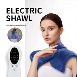 Winter Electric Shawl Blanket Smart Control Adjustable Thermostat Overheat Protection Fast Heating Polar Fleece Fabric Household