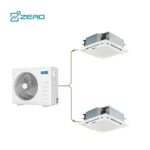 ZERO Home Hvac Systems Inverter 18kw Vrf Air Conditioner Heat Pump Fan Coil Duct Type Indoor Heating Pump Low Noise 5
